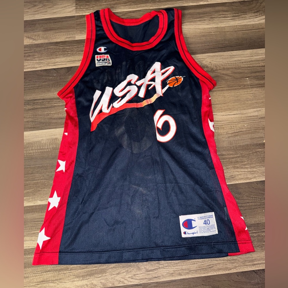 Vintage Penny Hardaway USA Jersey